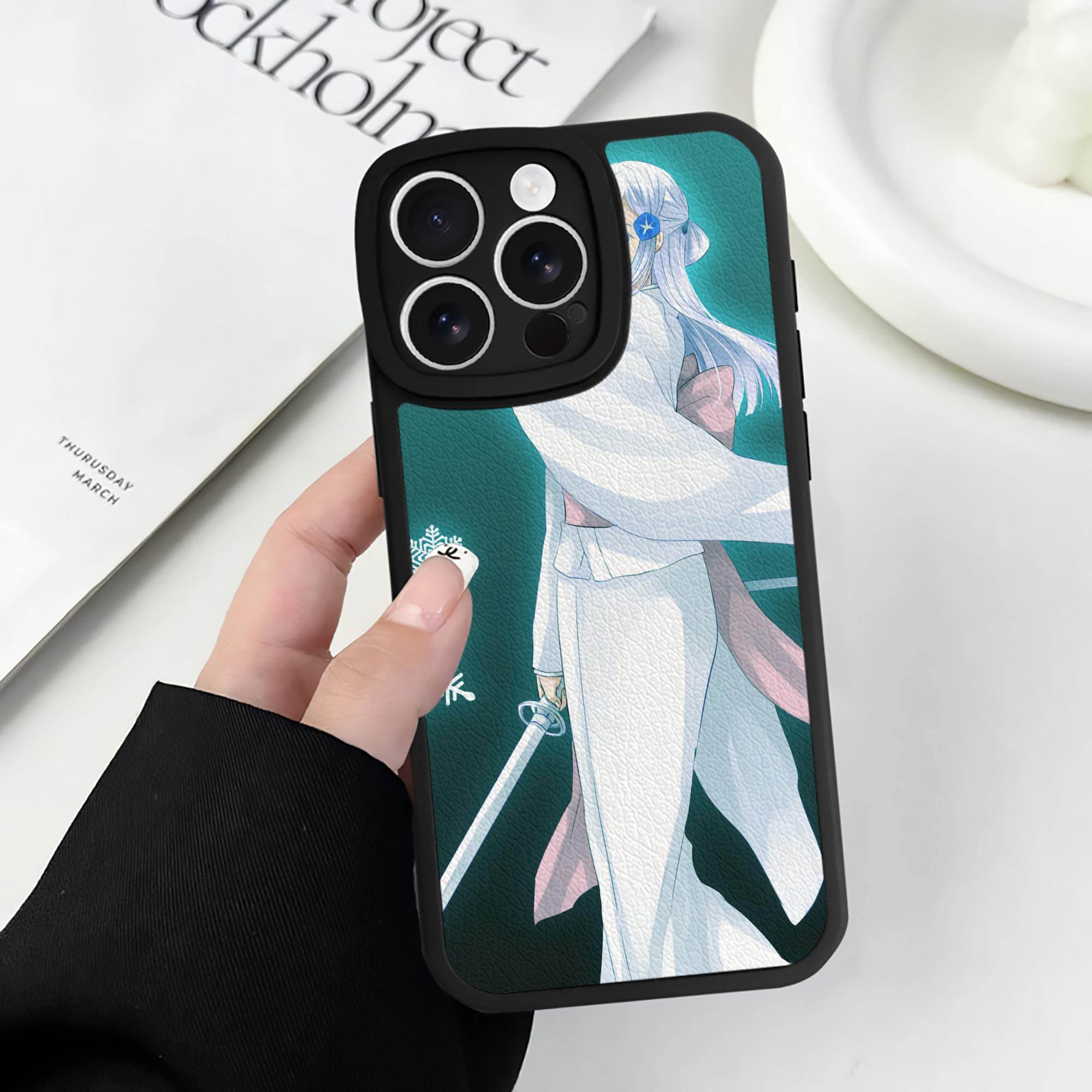（画像用） ブリーチ BLEACH 【iPhone 16シリーズ対応】シリコンスマホケース（レザー調） 材質：シリコン
